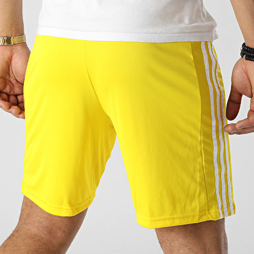 Short Jogging A Bandes GN5772 Jaune