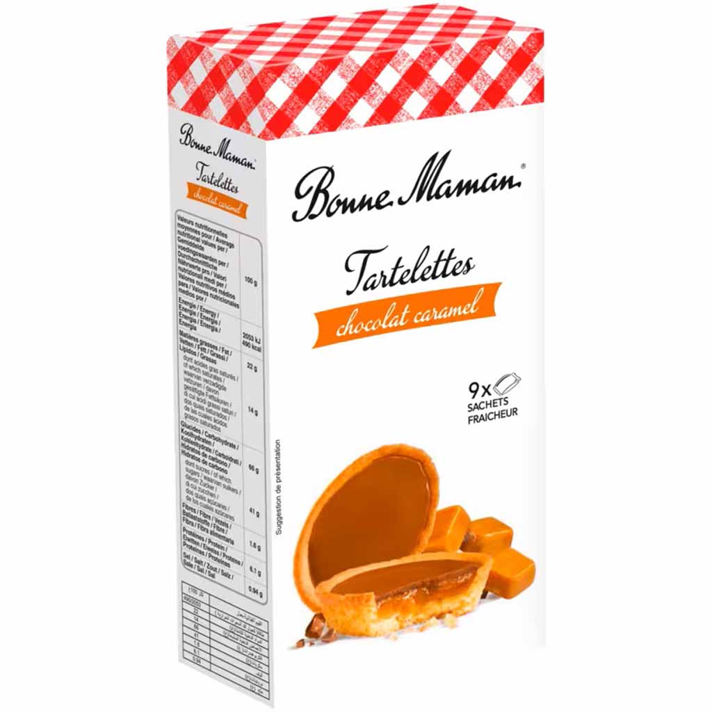 Bonne Maman Tartelettes Chocolat Caramel 135g MHD:24.8.25