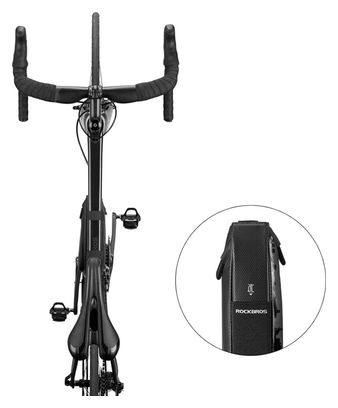 Sacoche de cadre de vélo étanche Rockbros - Noir