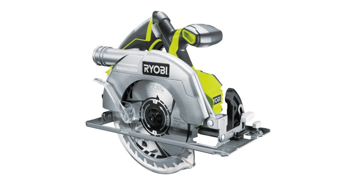 RyobiR18CS7-0 handcirkelzaag  (Groen/zwart, Accu niet inbegrepen)