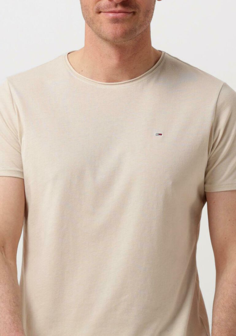 TOMMY JEANS beige tommy jeans t-shirt tjm xslim jaspe c neck