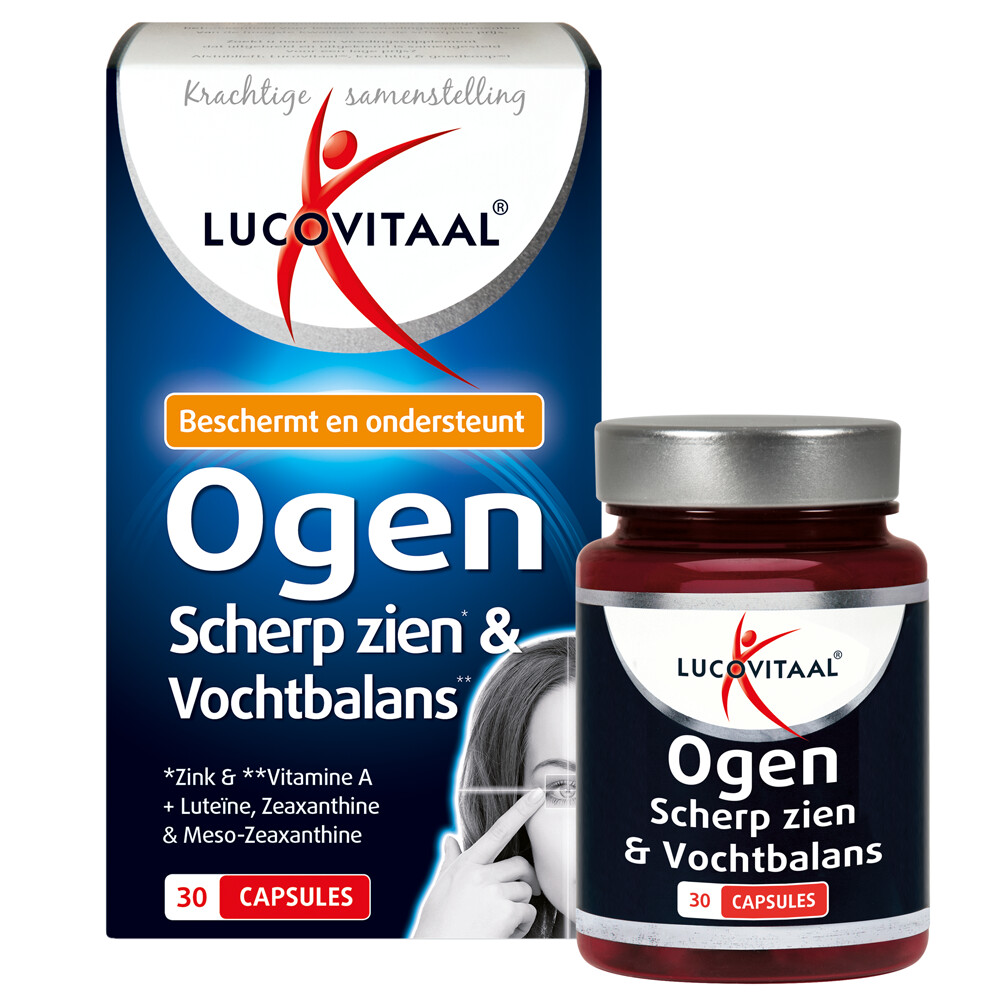 2x Lucovitaal Ogen Scherp Zien en Vochtbalans30 capsules