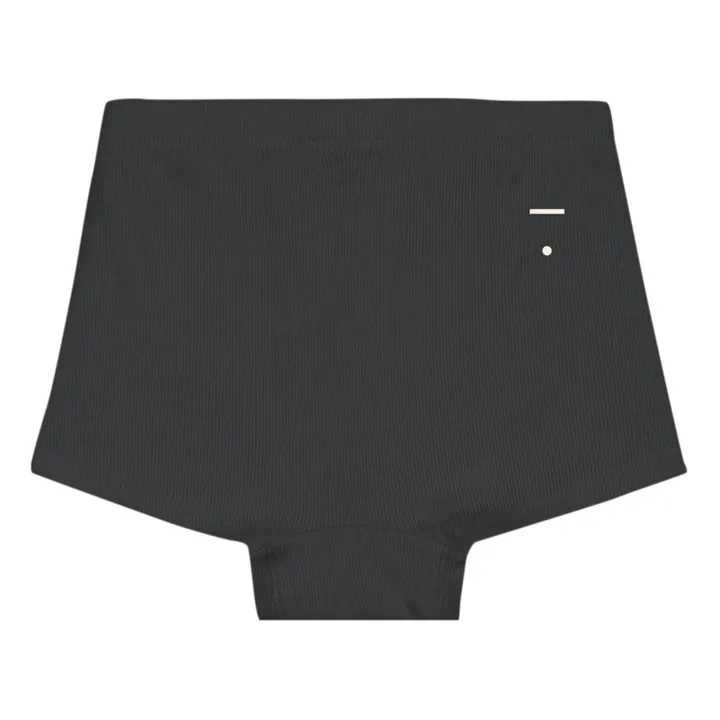 Gray Label Lot 2 Shorties de Nuit Coton Bio - Capsule Homewear  | Noir