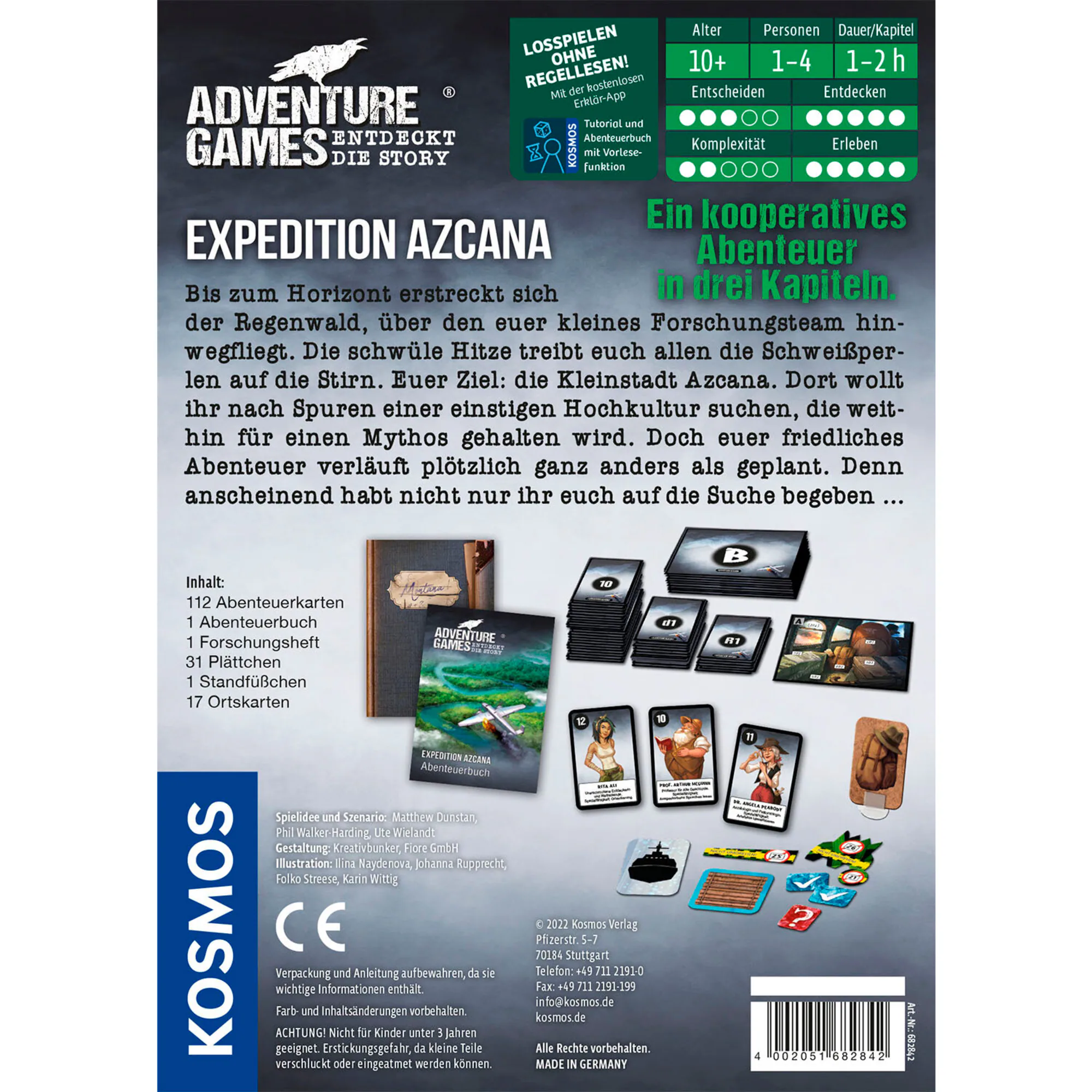 Kosmos Brettspiel Adventure Games - Expedition Azcana