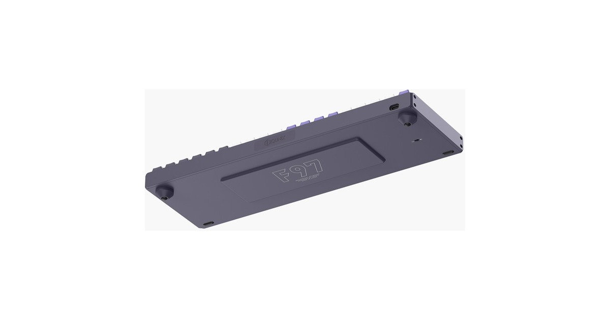 IqunixF97 Lavandin Wireless Mechanical Keyboard, gaming toetsenbord  (Lavendel, US lay-out, Cherry MX Brown, RGB leds, 96%, Hot-swappable, PBT, 2.4GHz | Bluetooth 5.1 | USB-C)