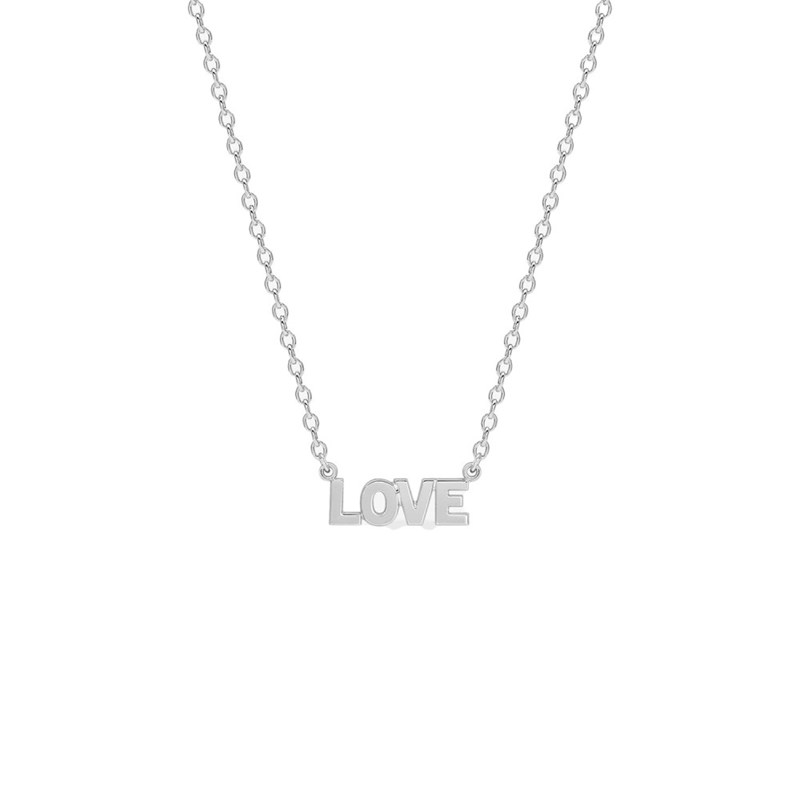 Collier love Femme - Argent 925 - Longueur : 42 cm