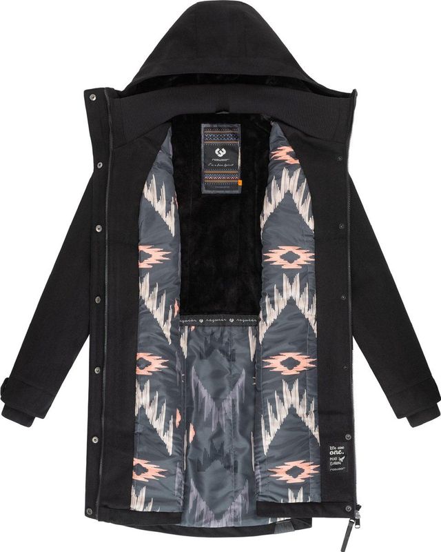 Ragwear Functionele mantel 'Jannisa'  zwart