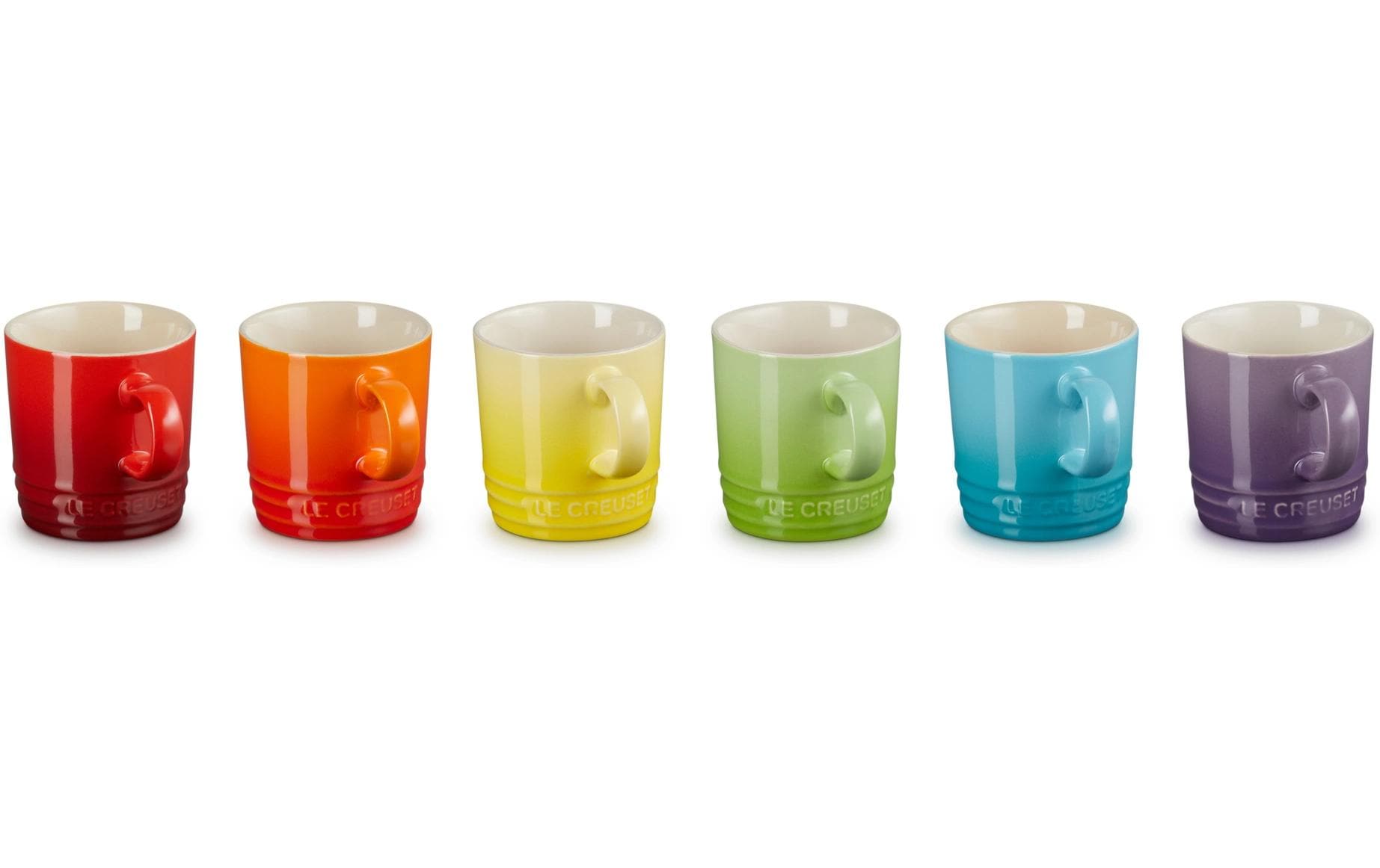 Kaffeetasse 350 ml, 6 Stück, RegenbogenTassenset