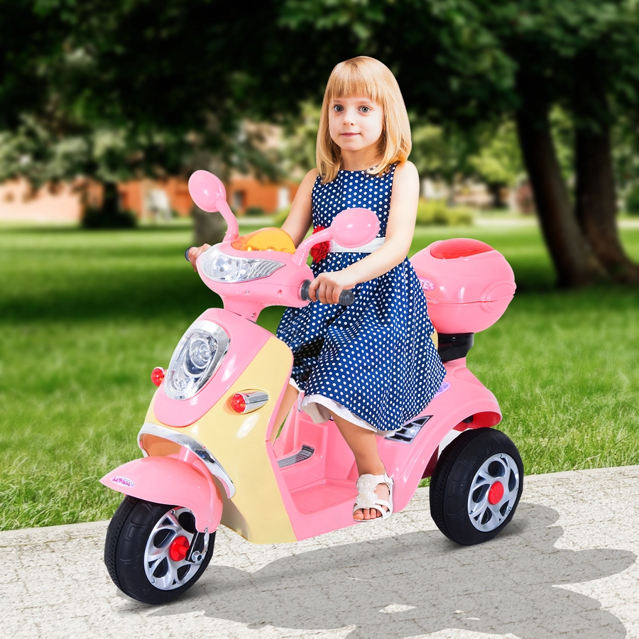 HOMCOM Kinderelektroroller rosa