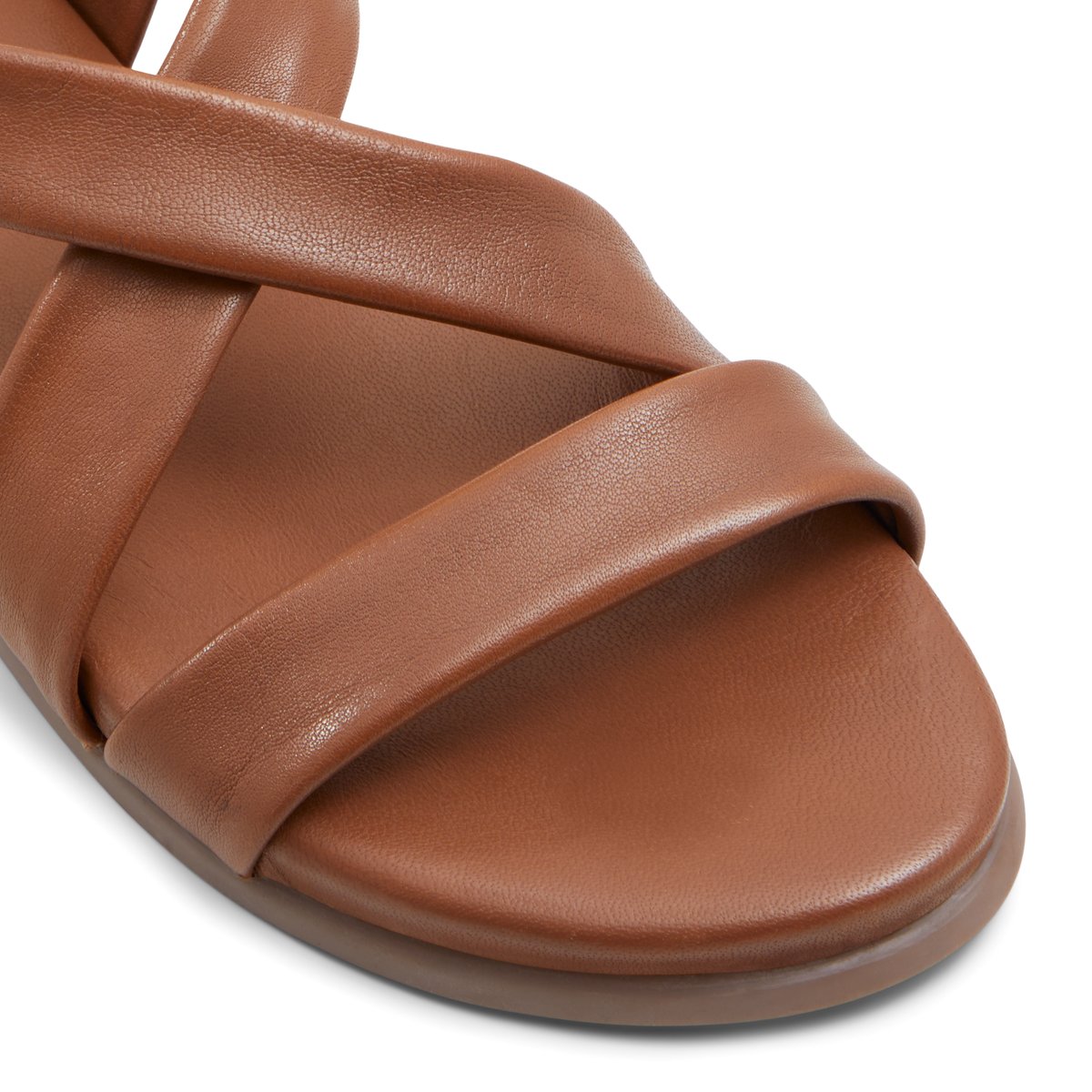 LUCA FERRI-Gnowellen-Sandales à lanières - Talon plat - Marron Moyen