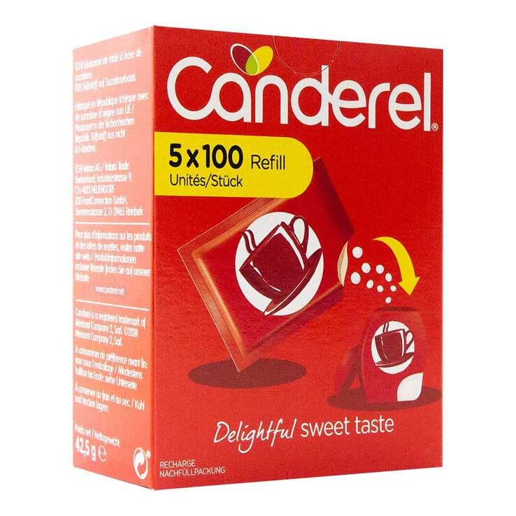 Canderel Nachfüllpackung Stückchen, 500 St