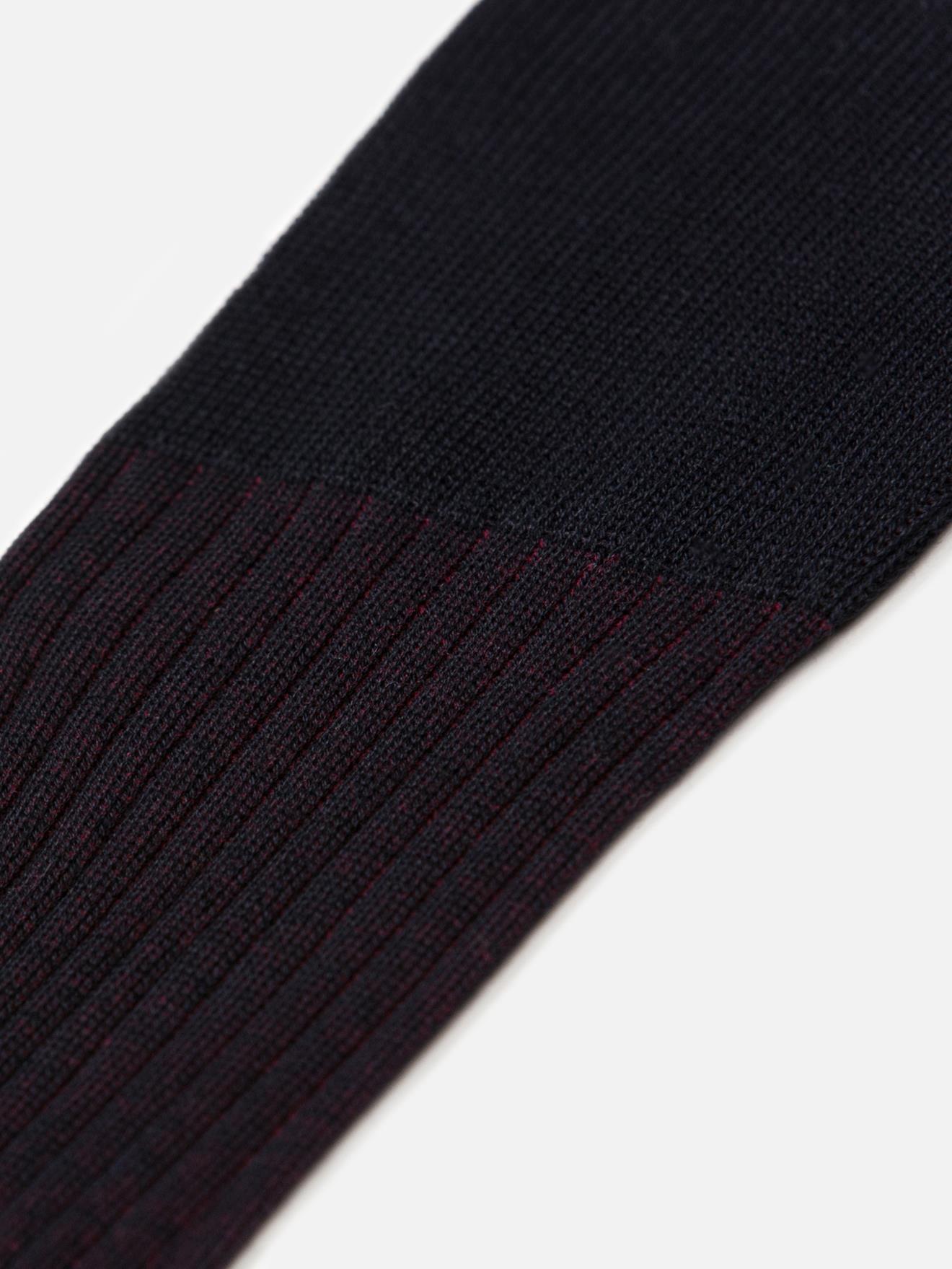 Chaussettes vanisées en fil d'écosse rouge