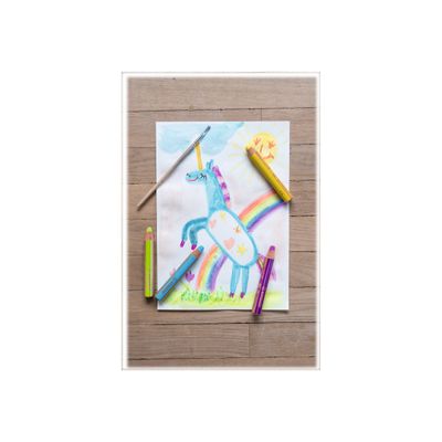 STABILO Woody 3 in 1 - Crayon de couleur pointe large - bleu cyanine
