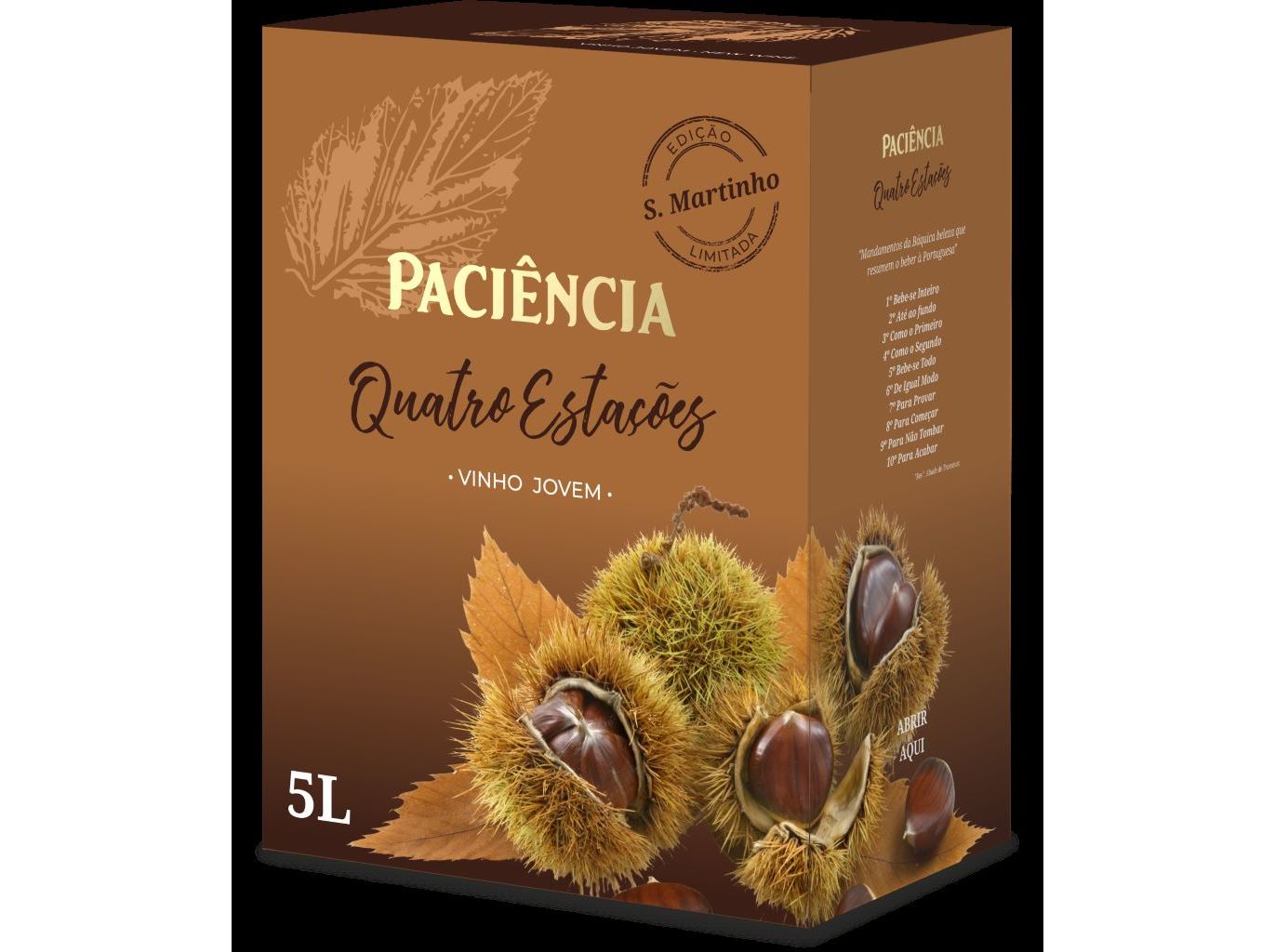 VINHO JOVEM PACIÊNCIA QUATRO ESTAÇÕES 5L