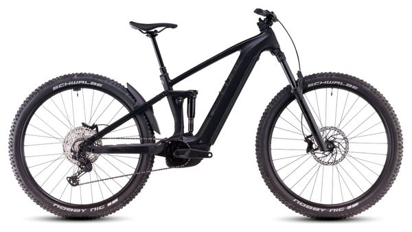 VTT Électrique Tout-Suspendu Cube Stereo Hybrid One44 EX 800 Shimano Deore/Deore XT 12V 800 Wh 27.5'' Noir Blackline 2025