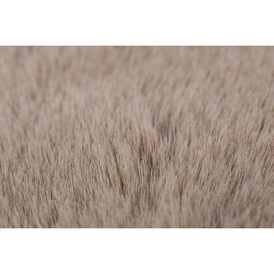 HOMCOM Teppich aus flauschigem Hochflor 120 cm lang braun
