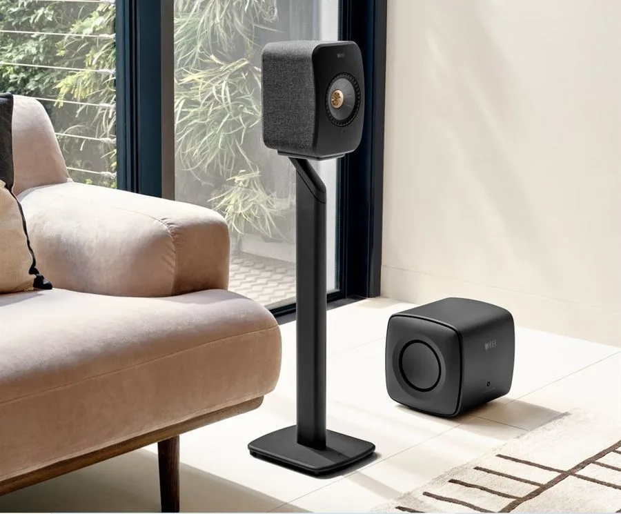 KEF LSX 2 Noir   S1 Gris Enceintes sans fil hi-fi