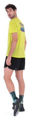 T-Shirt Technique Icebreaker Merinos 150 Tech Lite III Natural Run Club 2.0 Jaune