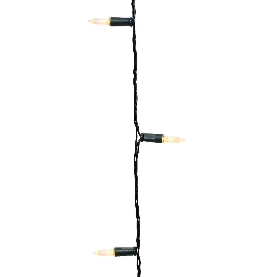 Guirlande lumineuse 12 m 120 LED câble vert Twinkle Blanc chaud