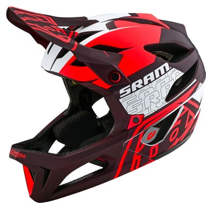 Casque Intégral Troy Lee Designs Stage Mips Sram Vector Rouge