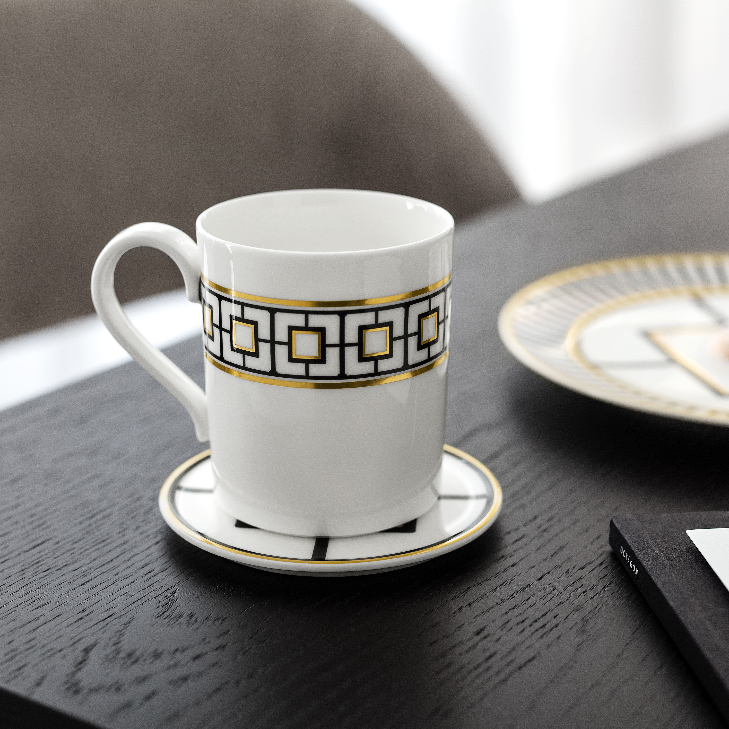 MetroChic Mug Multi-colored, 8.8 oz, Premium Bone Porcelain