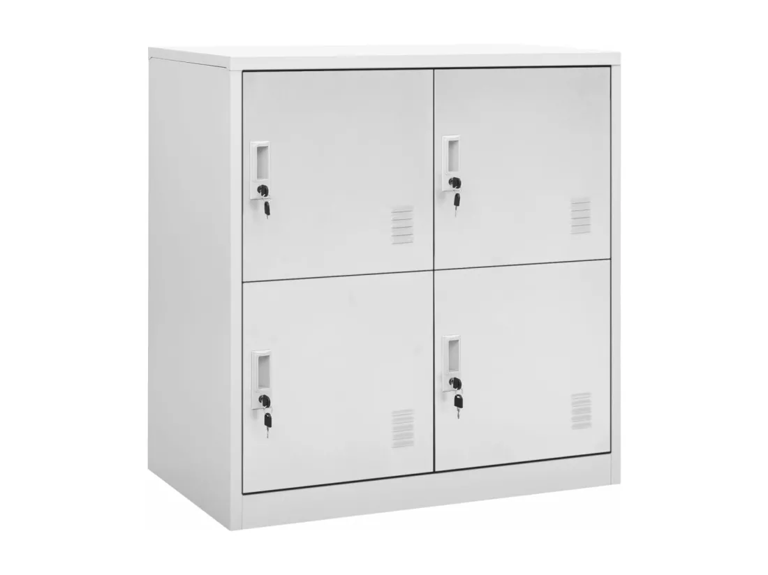Armoires à casiers 5 pcs Gris clair 90x45x92,5 cm Acier