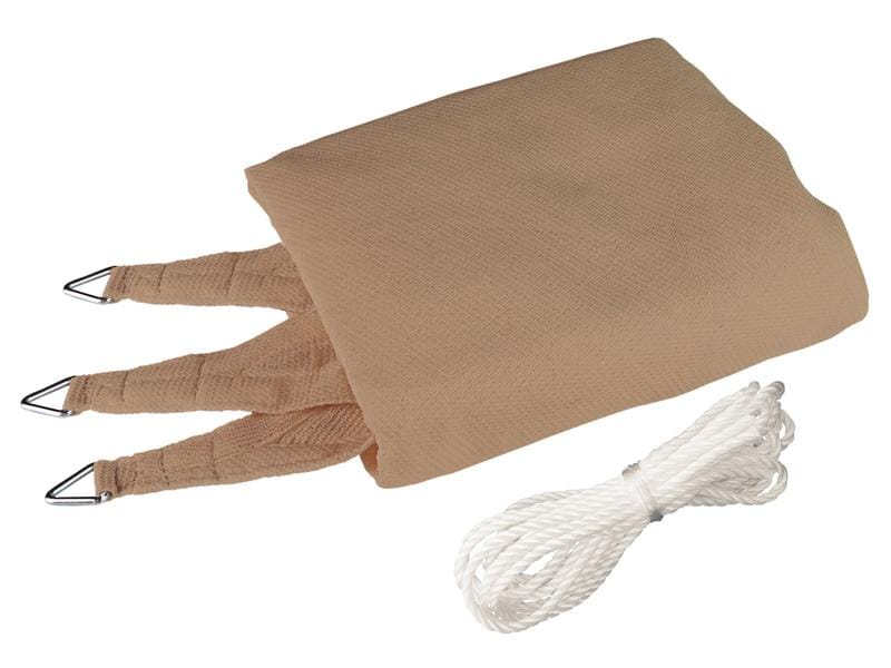 Windhager Sonnensegel 400 cm, Dreieck, Schilf Schattentuch für den Garten, Terrasse oder Balkon