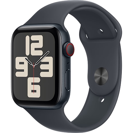 Apple Watch SE (2024) 44 mm Cell S/M - Midnight Aluminium Sport Band