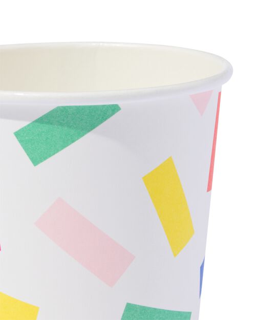 gobelets confetti lot de 8