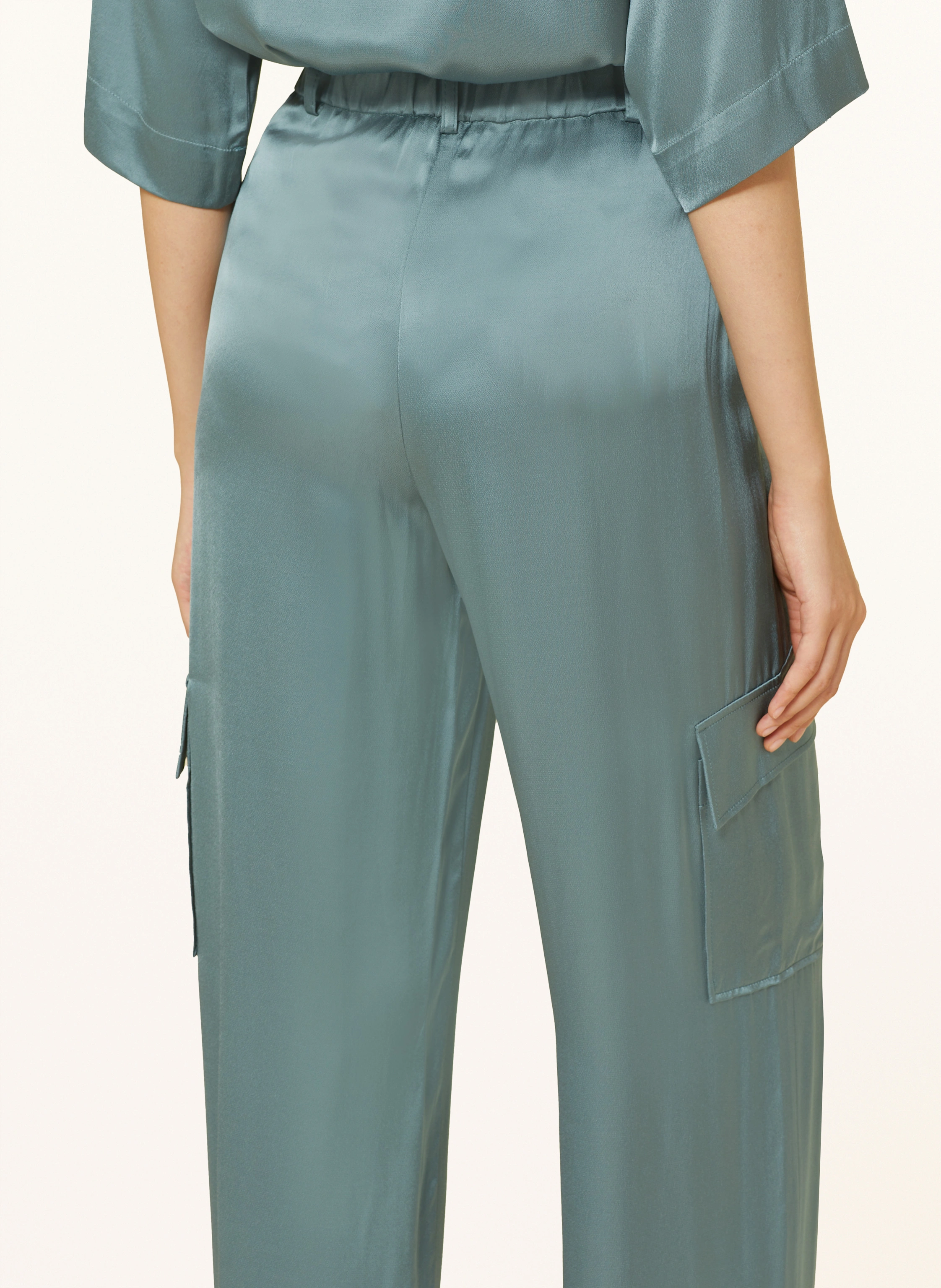 ottod'ame Cargohose aus Satin