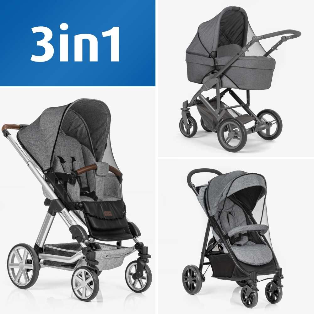 reer BiteSafe Insektenschutz für Kinderwagen, schwarz