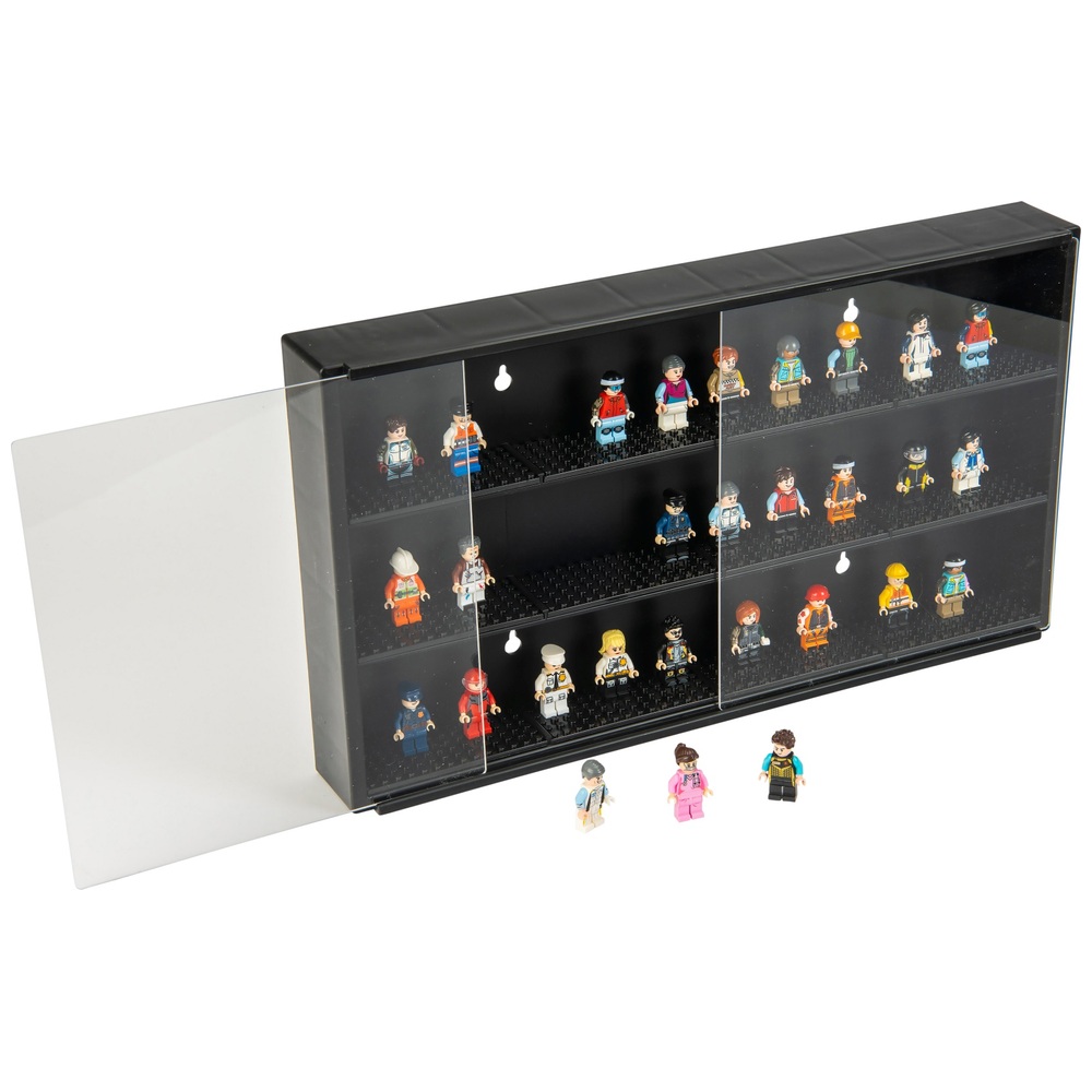 3-stöckige Minifiguren-Vitrine