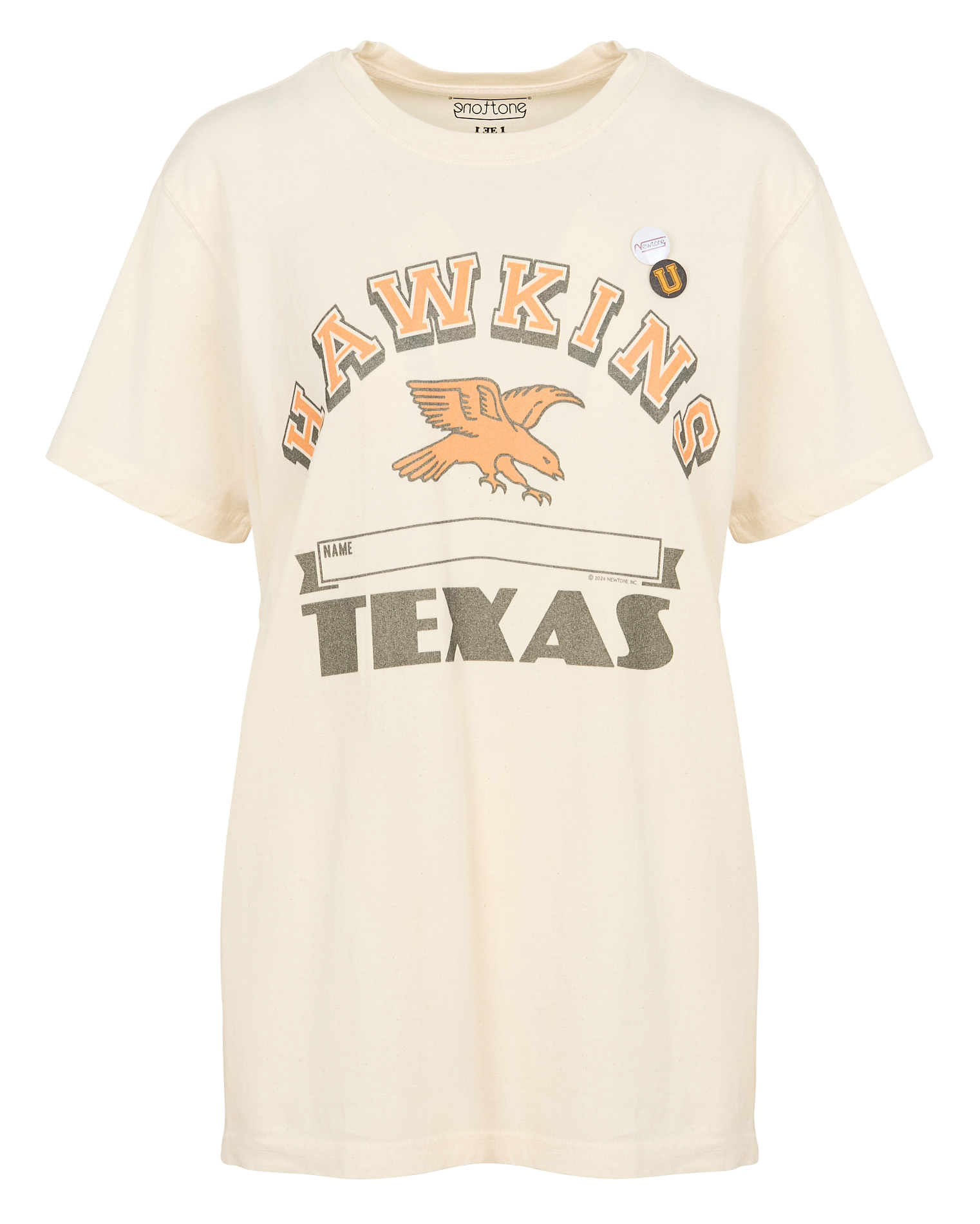 TRUCKER HAWKINS - Tee-shirt col rond en cton | Beige