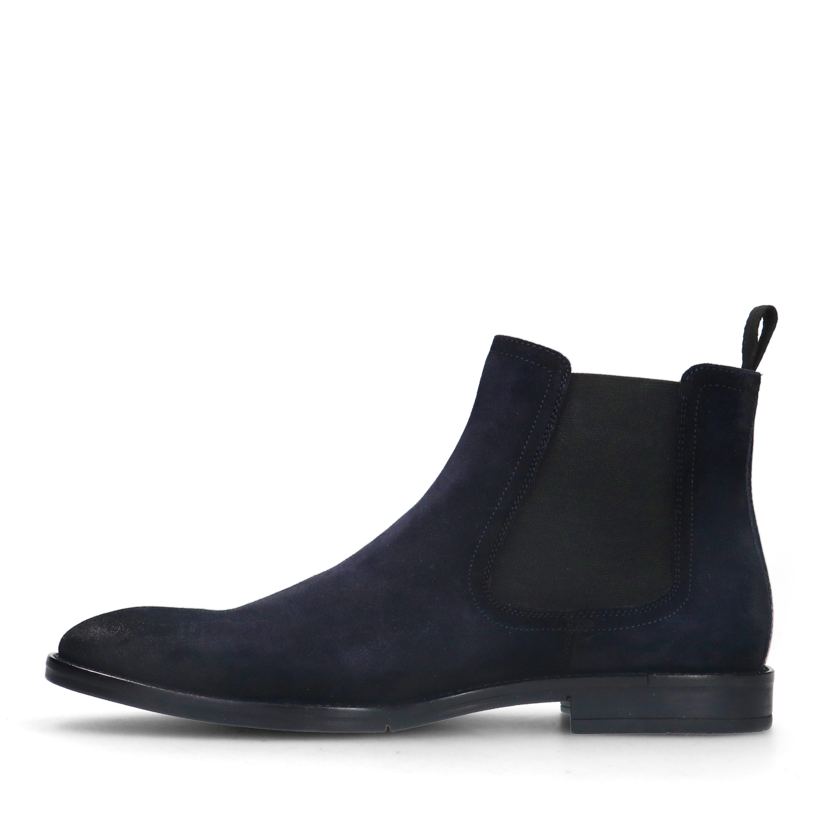 Blauwe suède chelsea boots