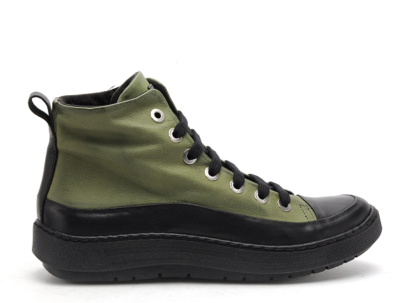 Chacal boots bottine plates femme 6555 vert
