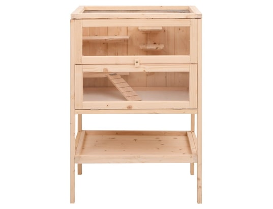 VIDAXL - Cage à hamster 55x40x80 cm bois massif de sapin