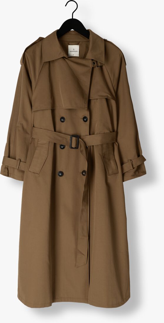 SUMMUM groene summum  trench coat