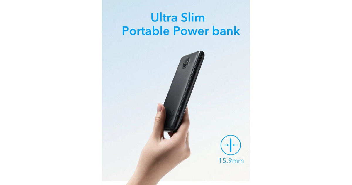 VEGERL10 powerbank 10.000mAh  (Zwart)