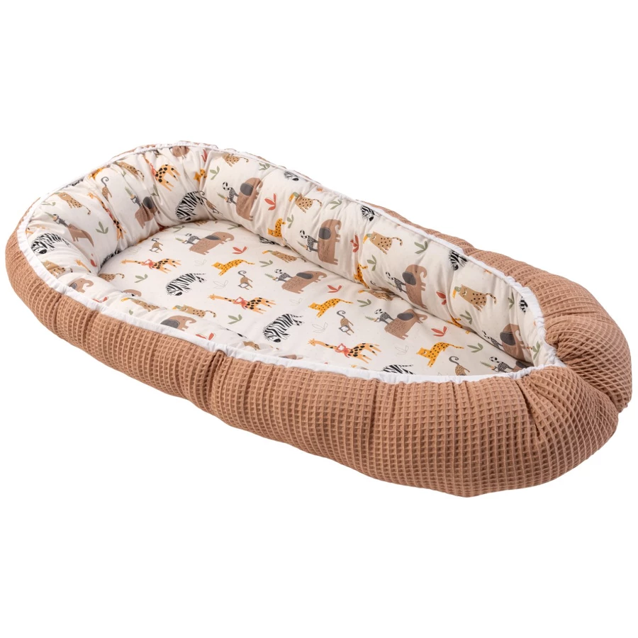 Ullenboom Kuschelnest Waffelpique Sand Savanne 55 x 95 cm