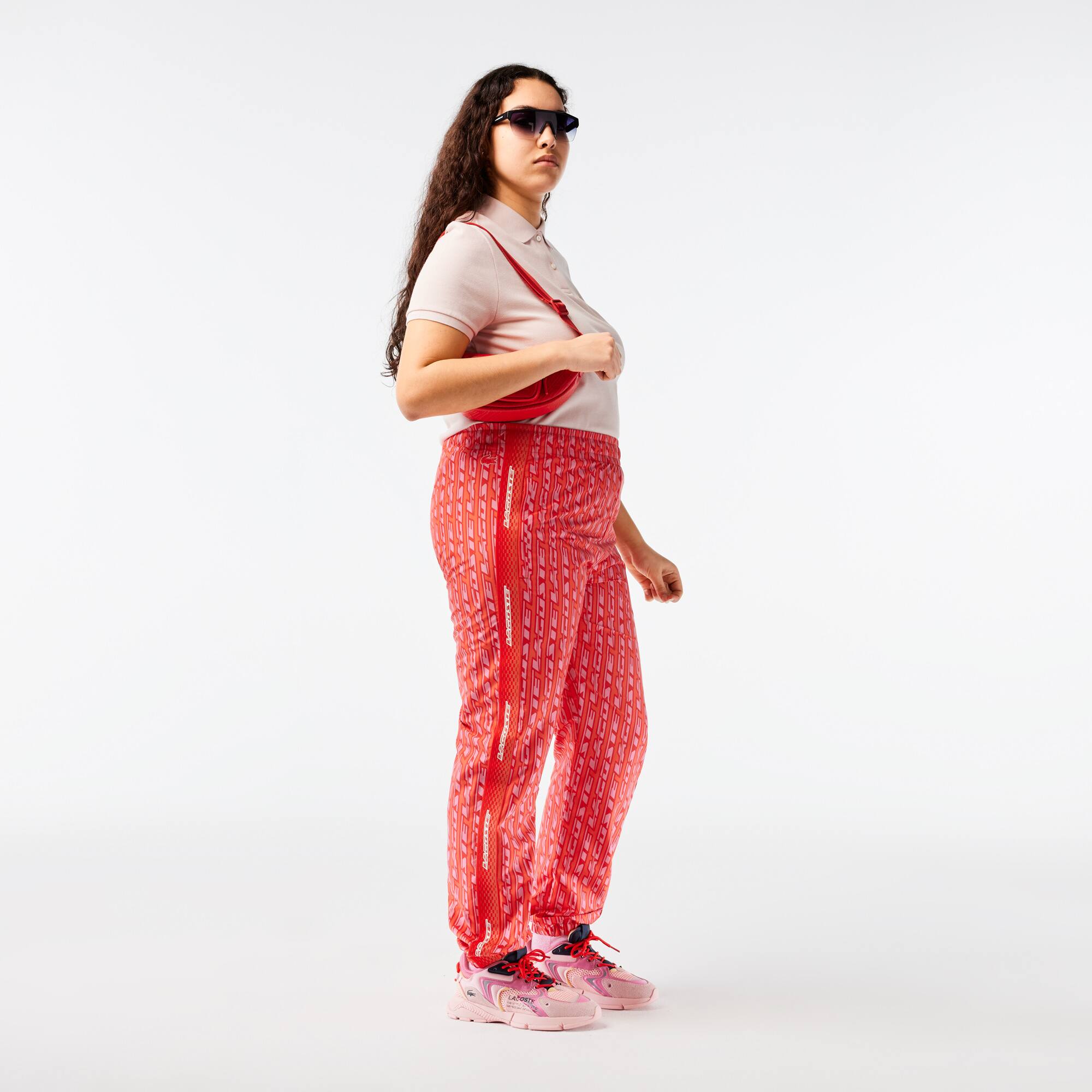 LACOSTE Regular Fit Damen-Poloshirt aus weichem Petit Piqué Kurze Ärmel - Rosa - Lacoste - Damen