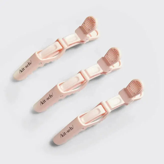 Recycled Plastic Crocodile Clip 3pc Blush