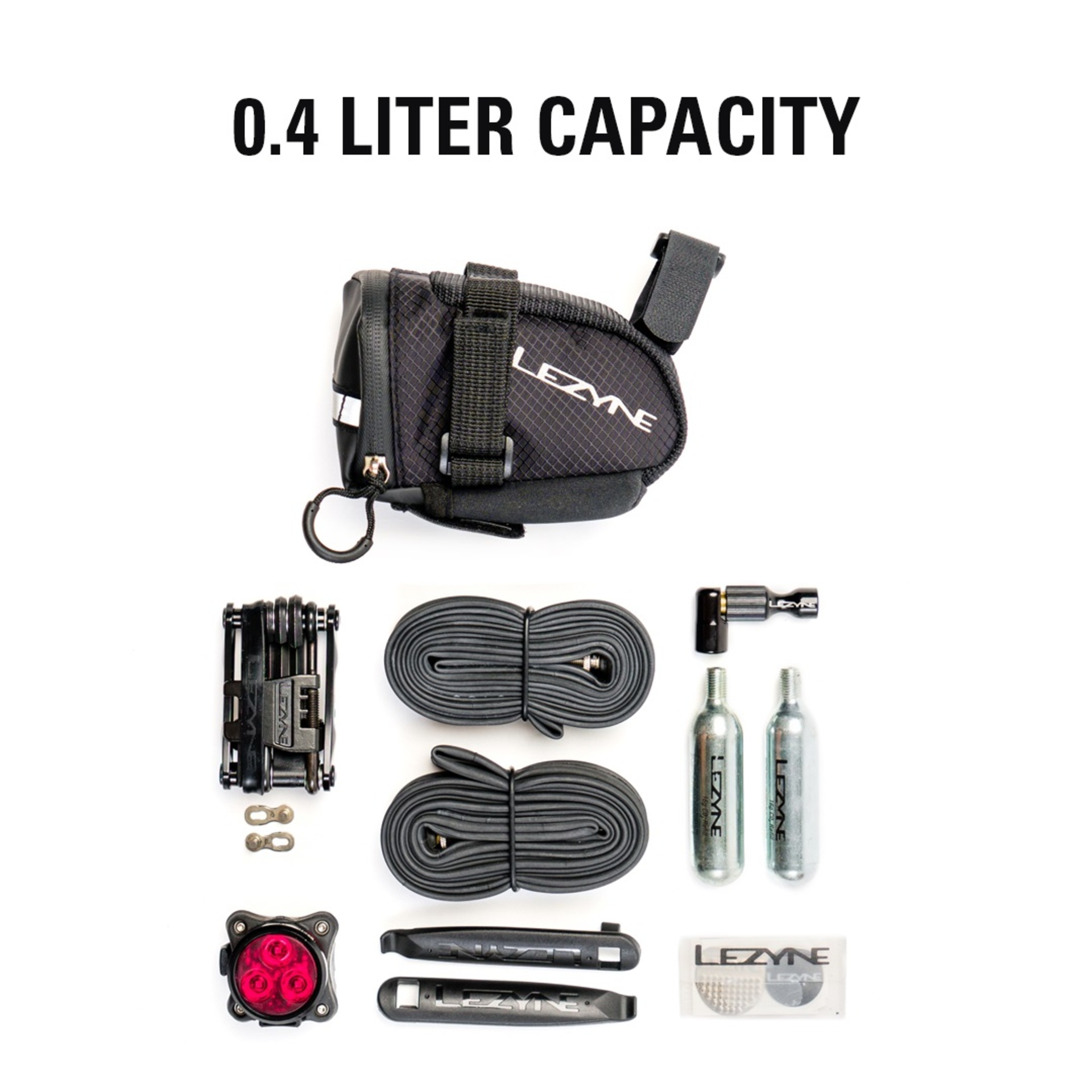 Lezyne M-Caddy Zadeltas Zwart/Zwart