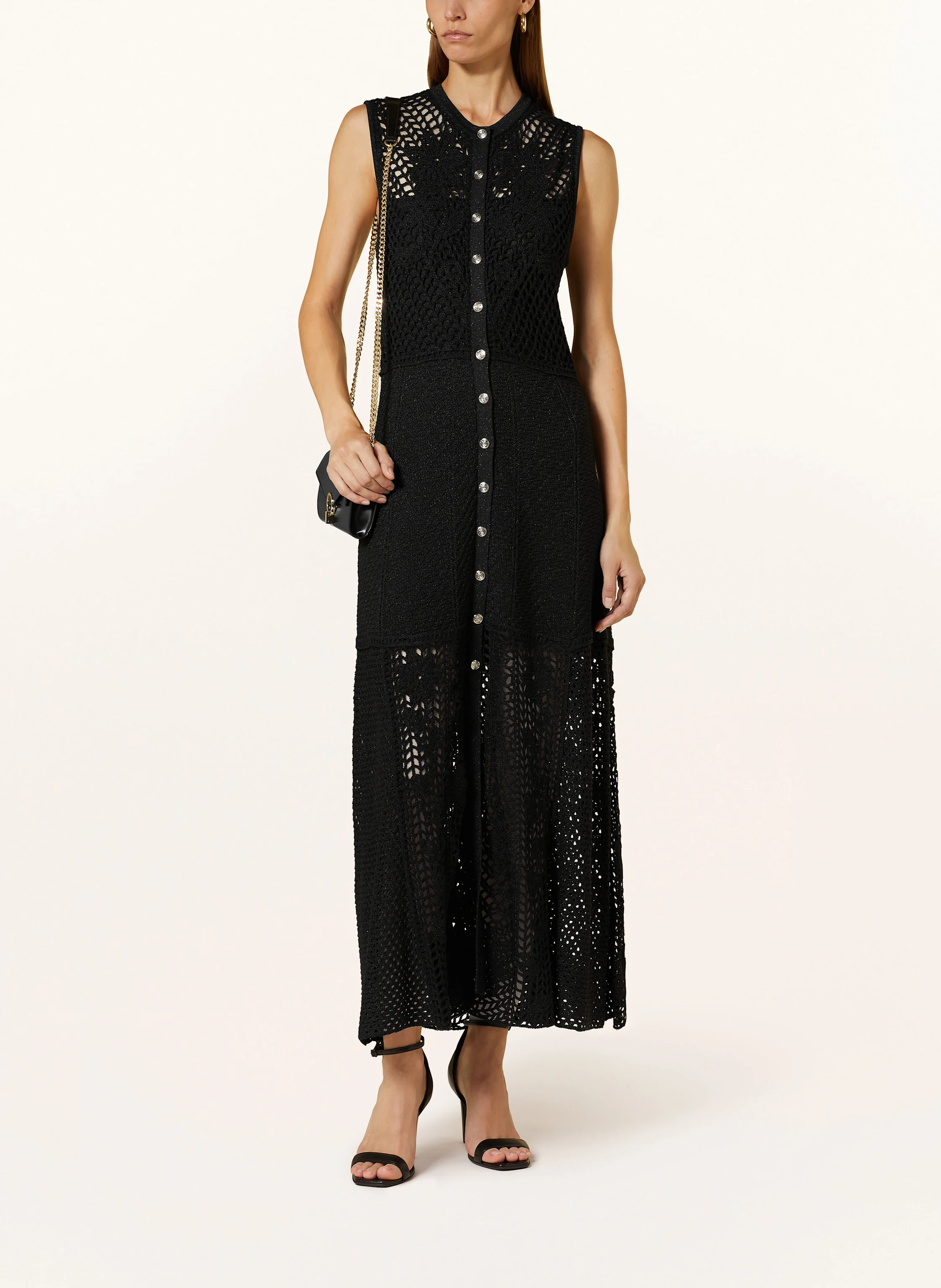 maje Strickkleid mit Glitzergarn