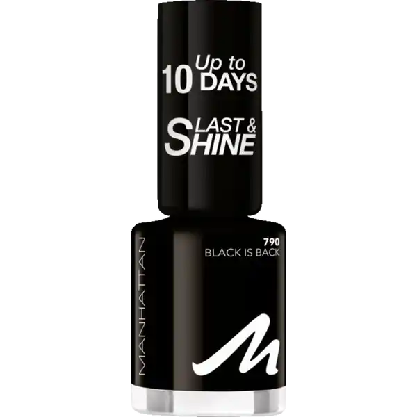 Last & Shine Nail Polish 790 Black Is Back