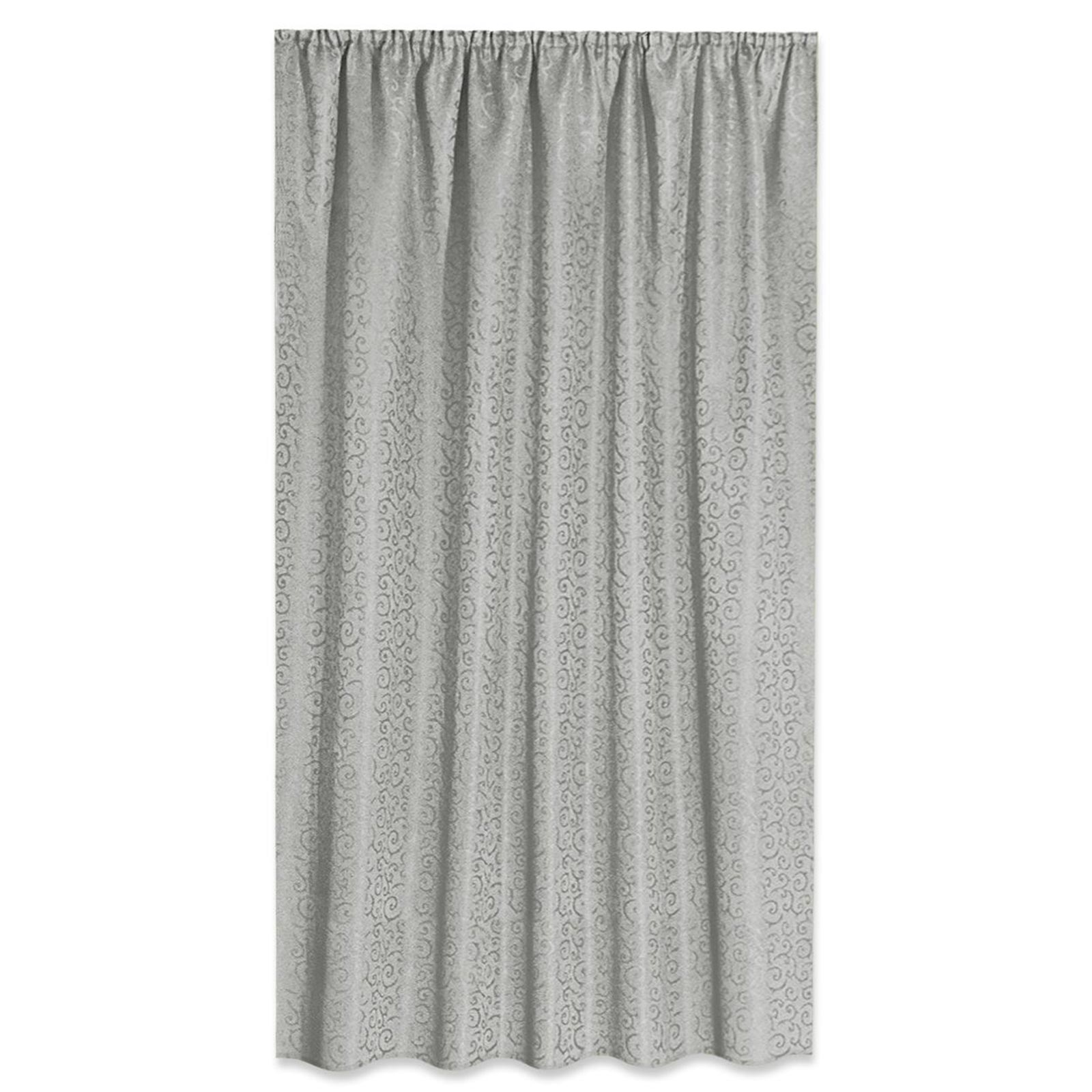 Fertigschal - silber - Jacquard - 140x175 cm