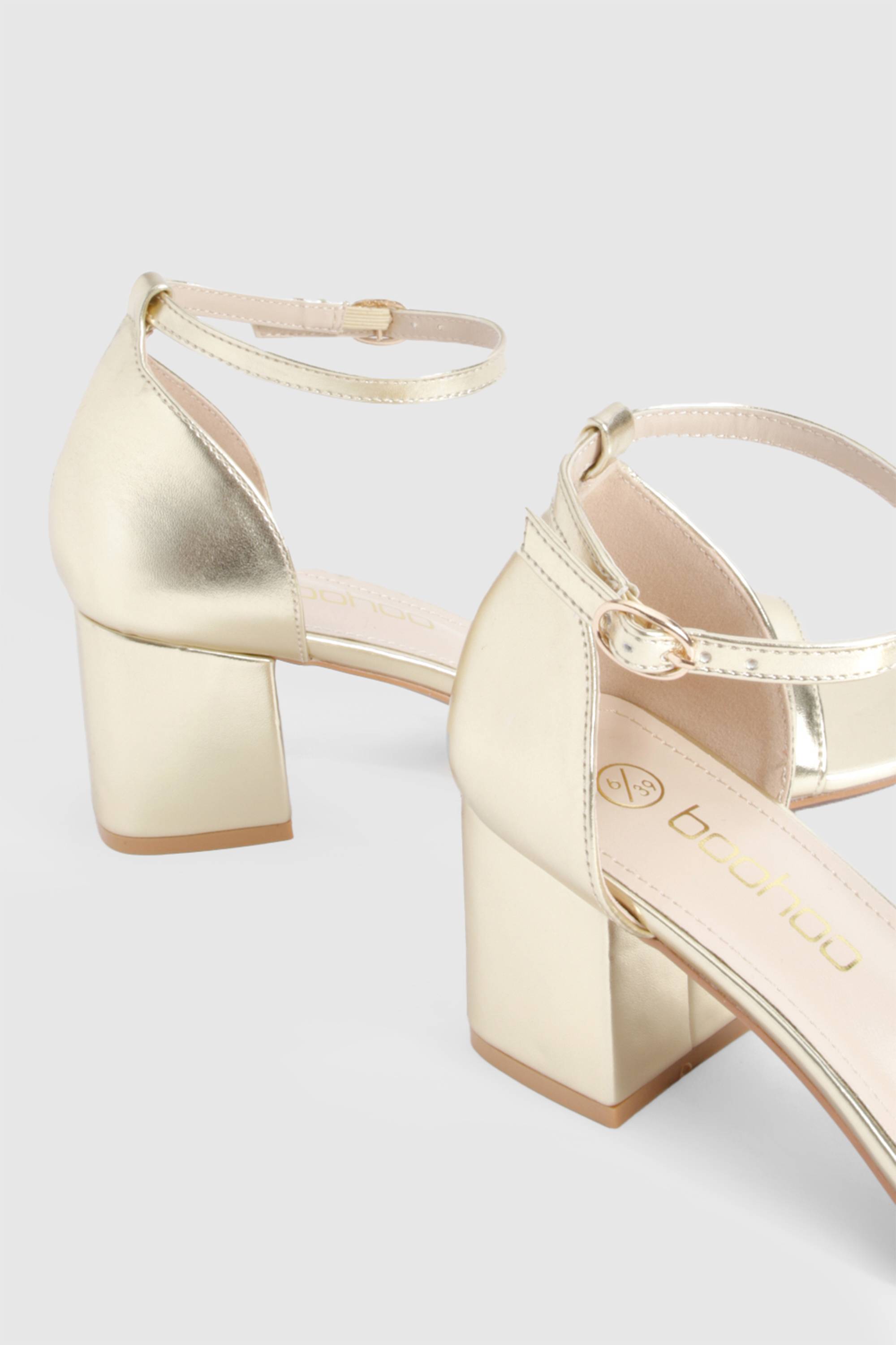 boohoo Talons bas métalliques à peine visibles