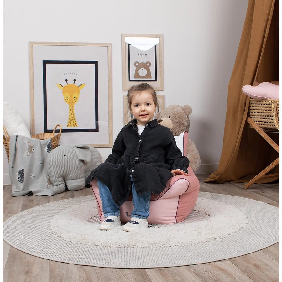 knorr toys® Kindersitzsack - Löwe Leo rose