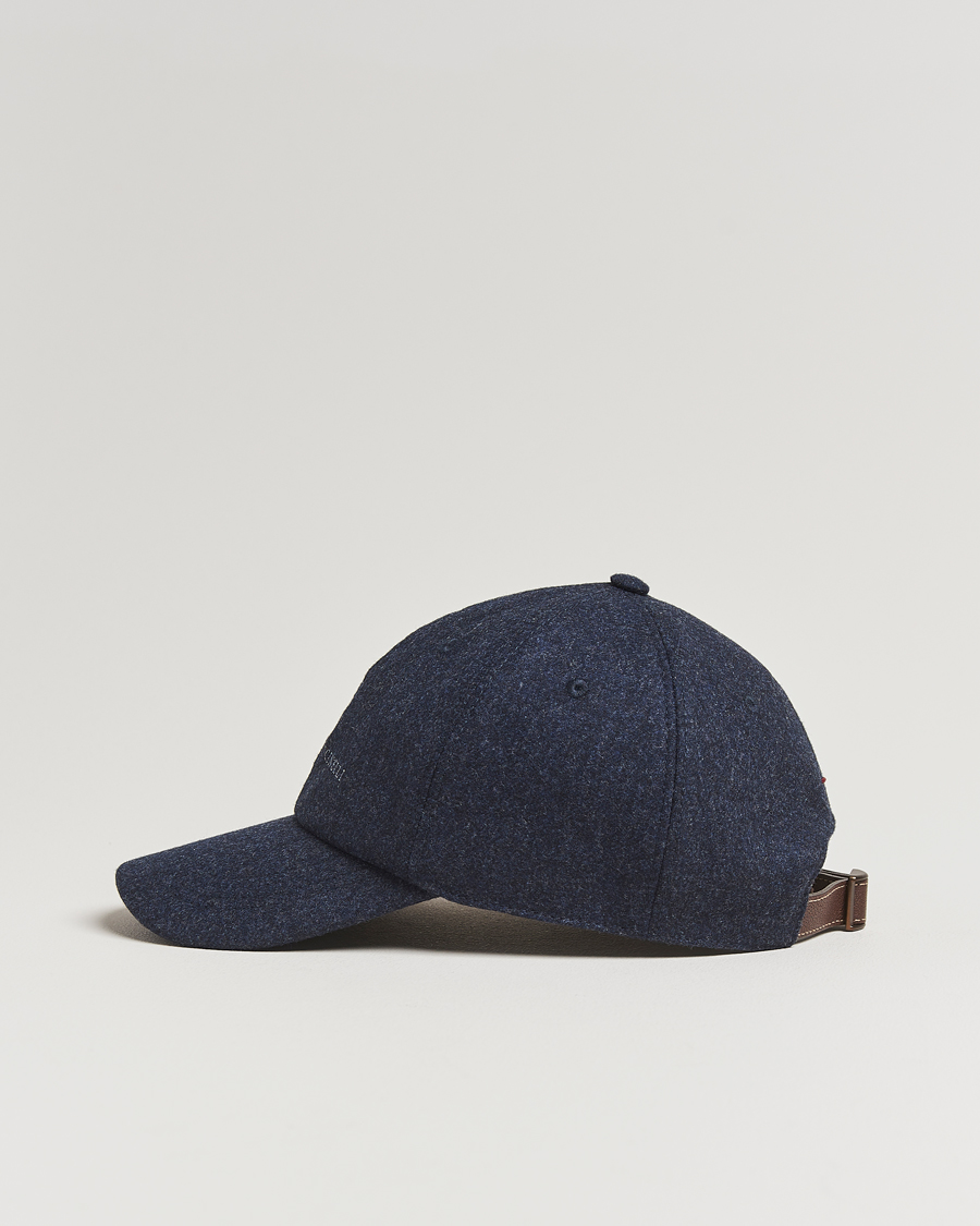 Brunello Cucinelli Flannel Cap Navy