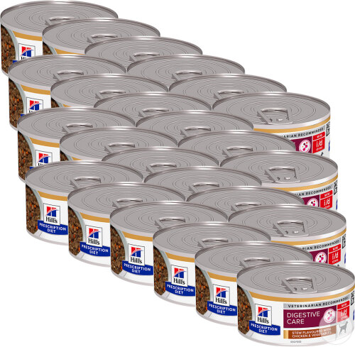 Hill's Prescription Diet Digestive Care I/D Stress Mini Mijoté Chien Goût Poulet/Légumes 24x156g