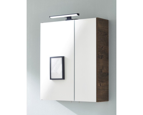 Pelipal spiegelkast 60 x 20 x 70 cm eiken 2-deurs